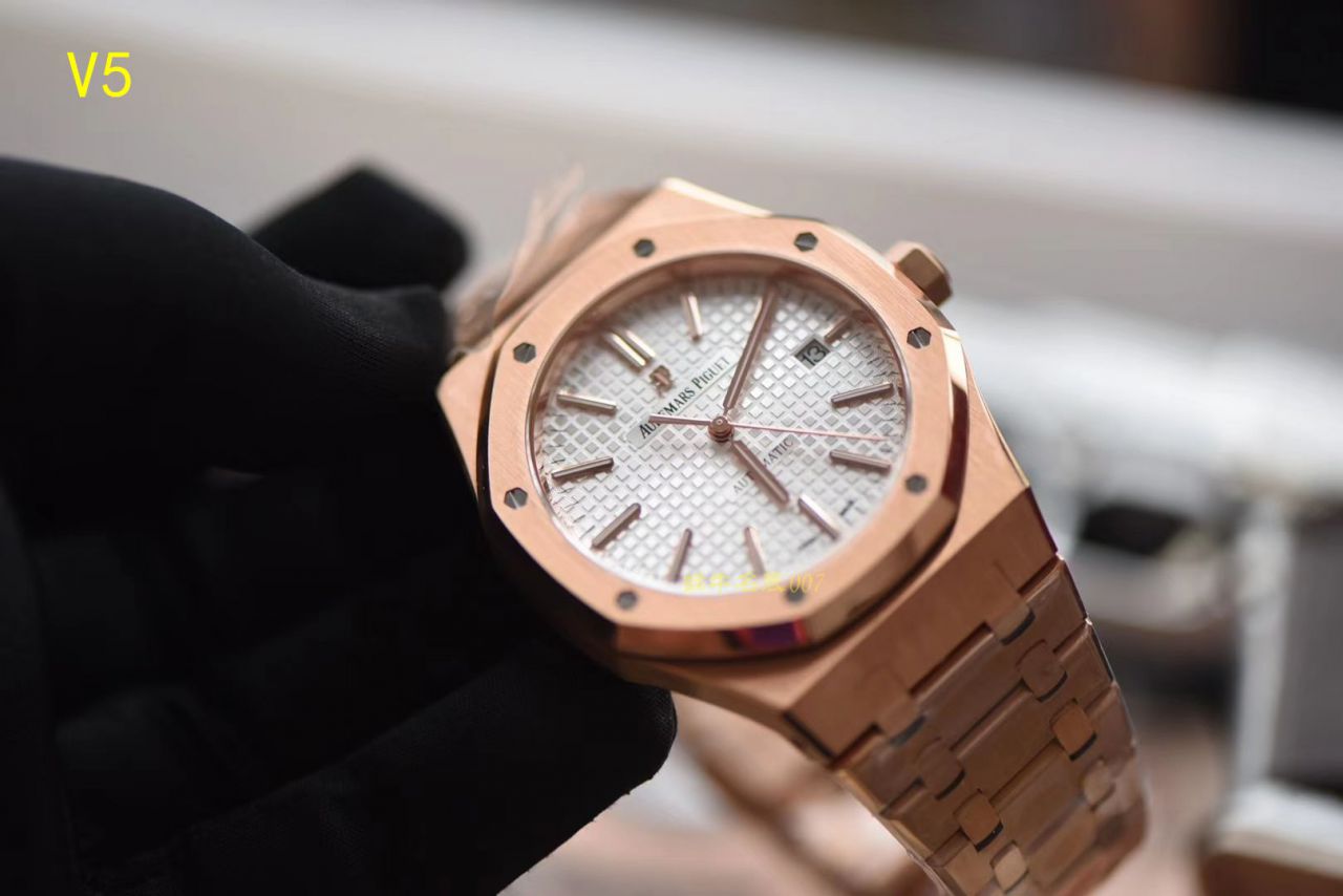 【JF厂顶级复刻高仿手表】皇家橡树系列 皇家橡树自动上链15400OR.OO.1220OR.02腕表 / AP019