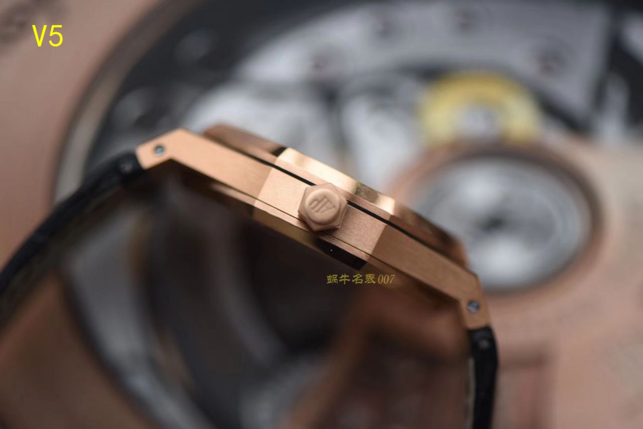 【JF厂1:1复刻高仿手表】爱彼皇家橡树系列15400OR.OO.D002CR.01腕表《真皮表带款》 / AP015