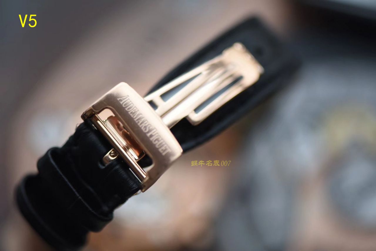 【JF厂1:1复刻高仿手表】爱彼皇家橡树系列15400OR.OO.D002CR.01腕表《真皮表带款》 / AP015