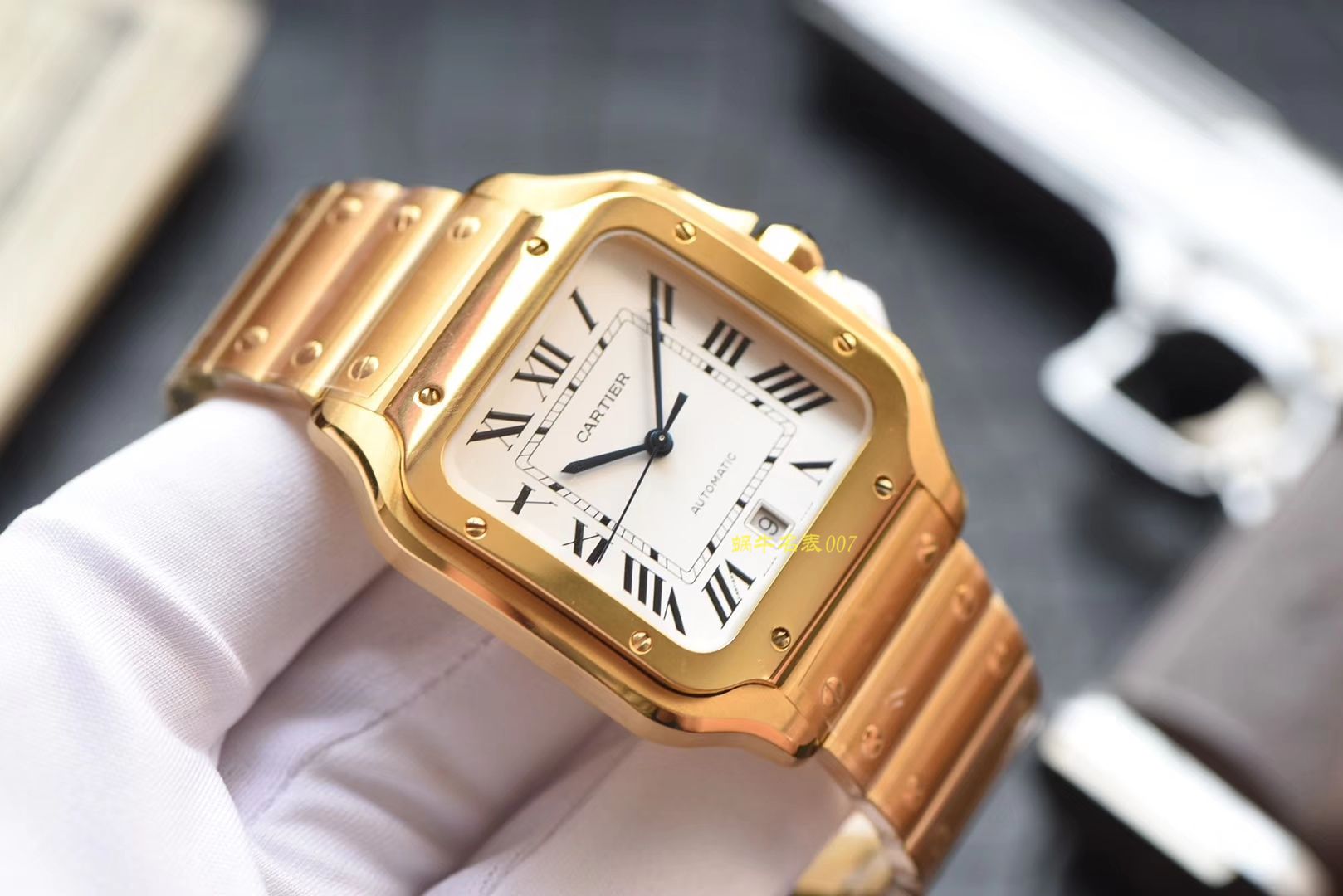 卡地亚山度士系列WGSA0009（大号）腕表【KOR一比一复刻高仿手表】 / K195