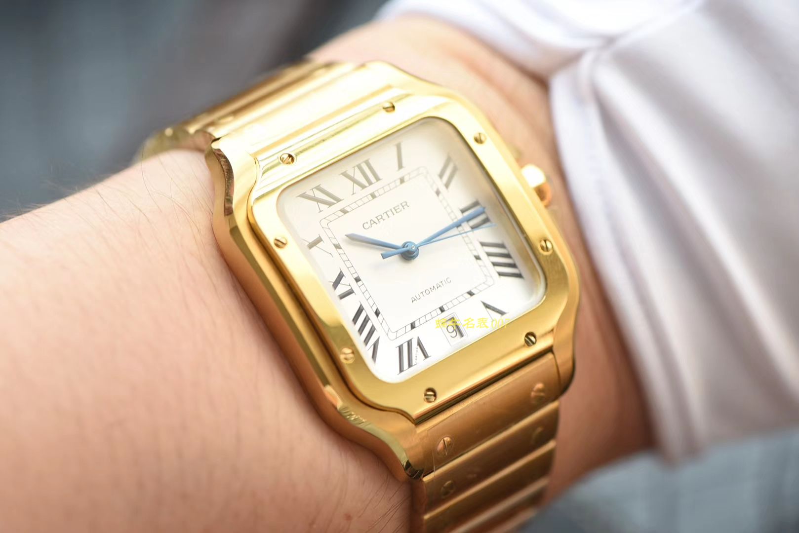 卡地亚山度士系列WGSA0009（大号）腕表【KOR一比一复刻高仿手表】 / K195