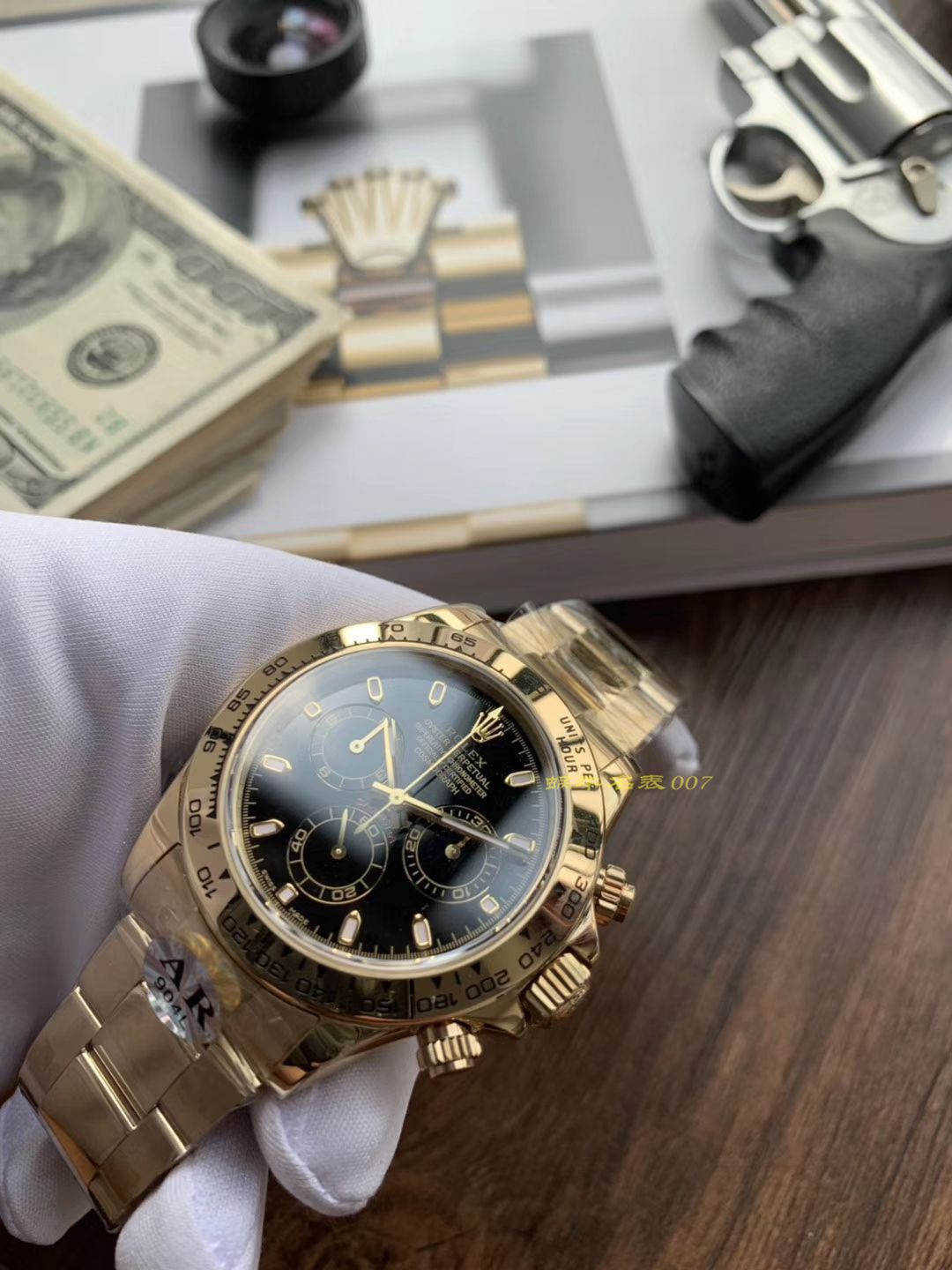 劳力士宇宙计型迪通拿系列116508黑盘腕表【AR高精仿劳力士手表】 / R289