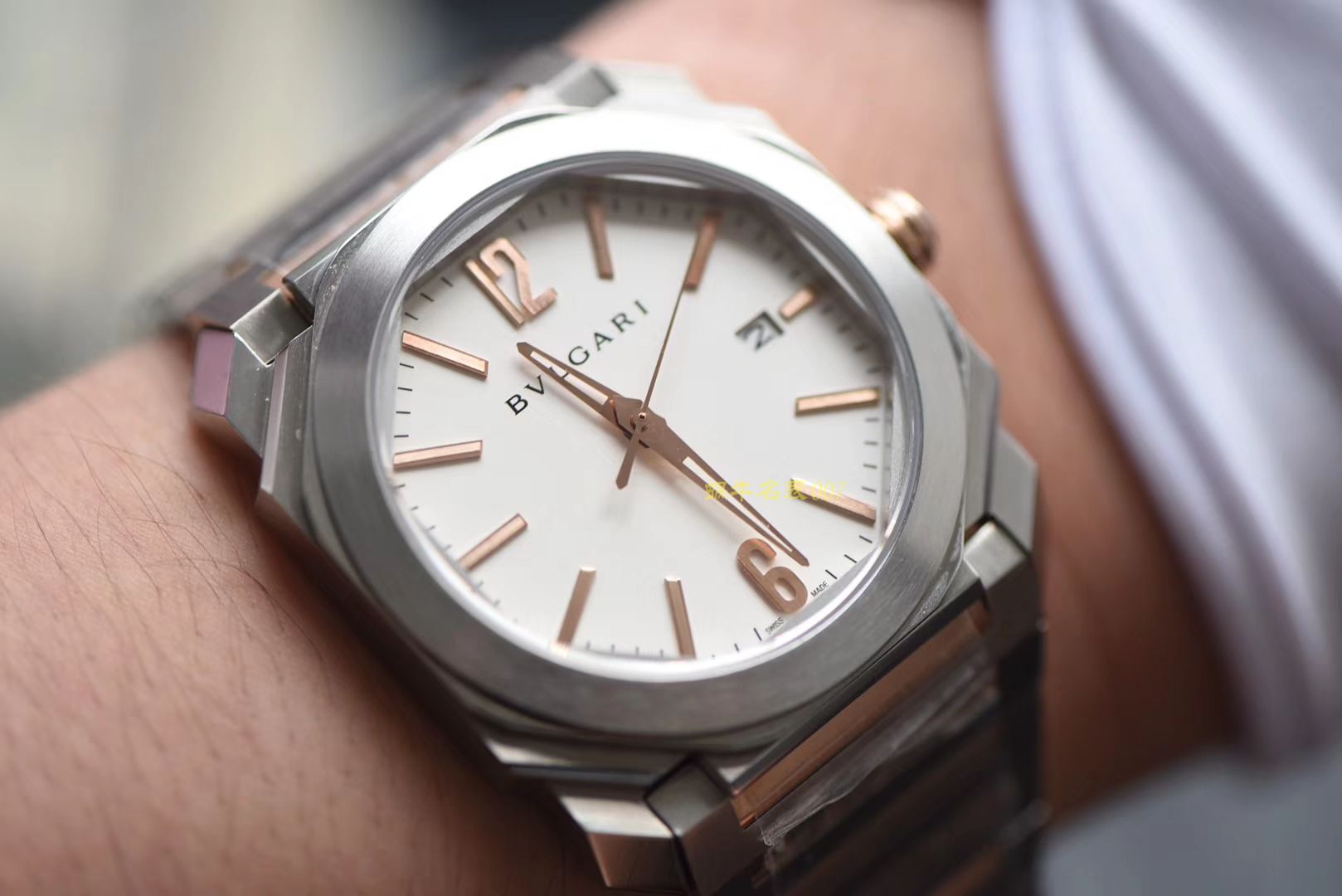 宝格丽OCTO系列102118 BGO38WSPGD腕表【台湾厂一比一复刻高仿手表】 / BG023