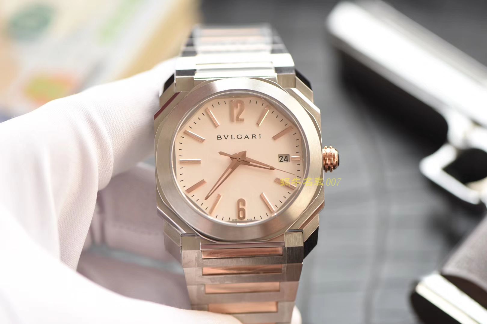宝格丽OCTO系列102118 BGO38WSPGD腕表【台湾厂一比一复刻高仿手表】 / BG023