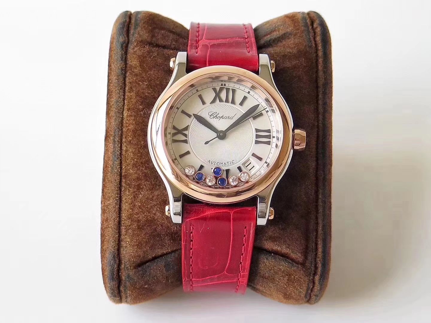 萧邦 HAPPY SPORT MEDIUM AUTOMATIC系列 278559-3001 顶级复刻高仿女士手表 / XB015