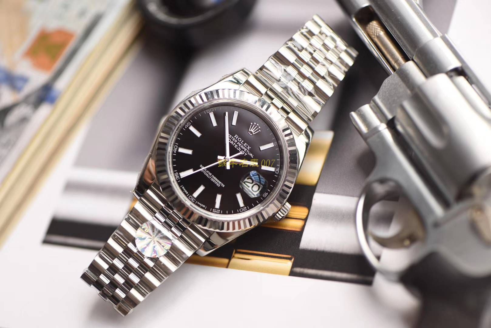 【AR一比一超A高精仿手表】劳力士日志型系列116334-黑盘腕表 / R257