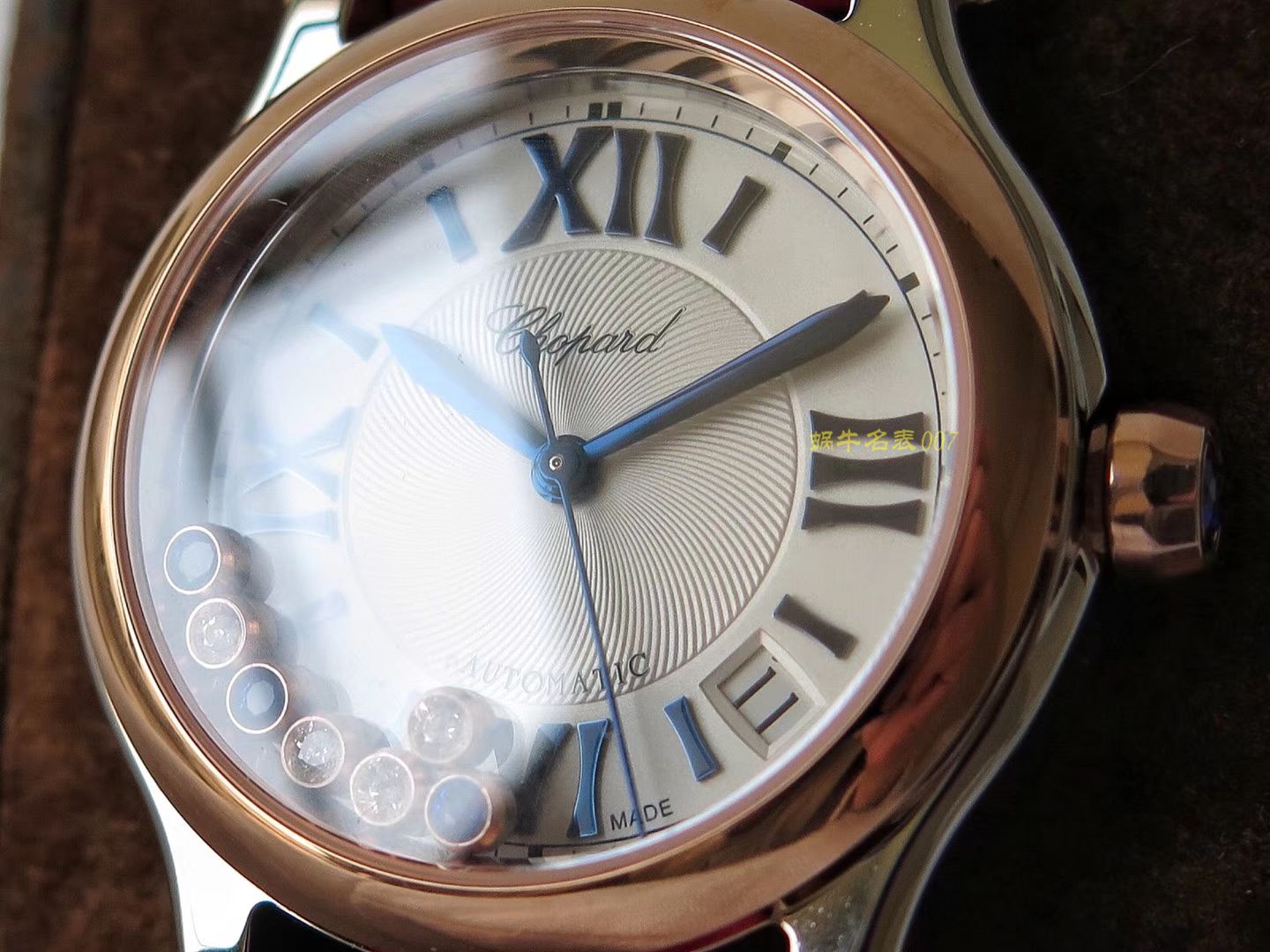 萧邦 HAPPY SPORT MEDIUM AUTOMATIC系列 278559-3001 顶级复刻高仿女士手表 / XB015