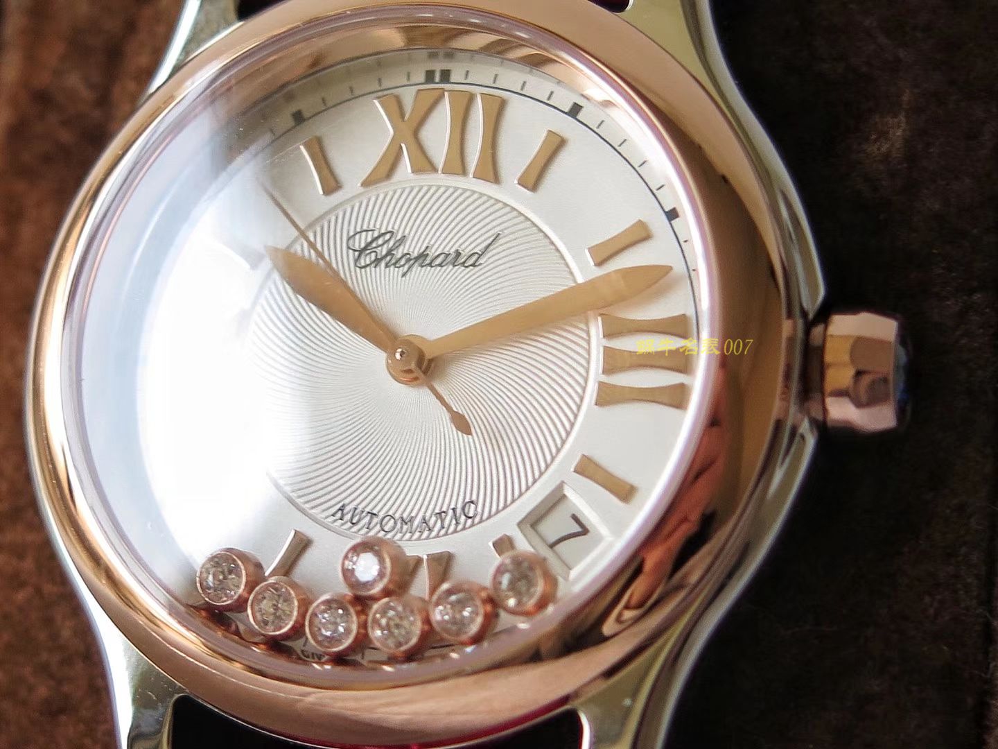 萧邦 HAPPY SPORT MEDIUM AUTOMATIC系列 278559-3001 顶级复刻高仿女士手表 / XB015