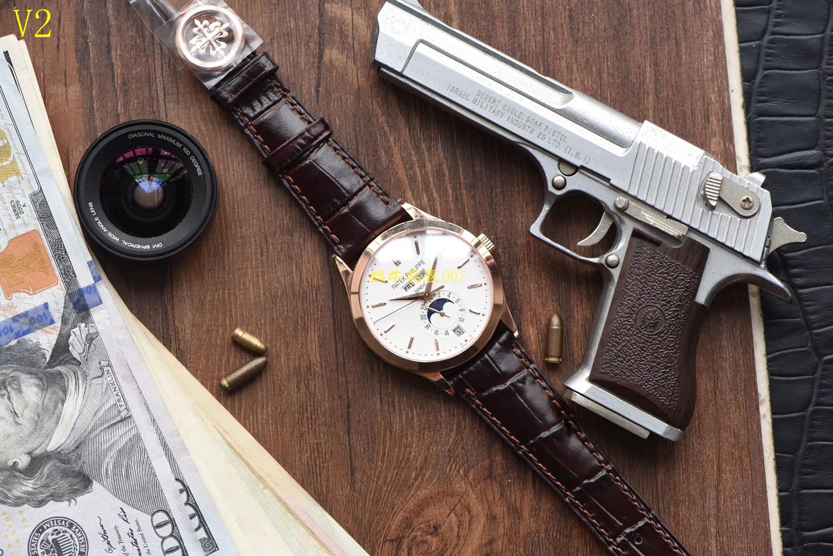 【台湾厂一比一顶级高仿手表】百达翡丽复杂功能计时系列5396R 玫瑰金腕表 / BDBD169