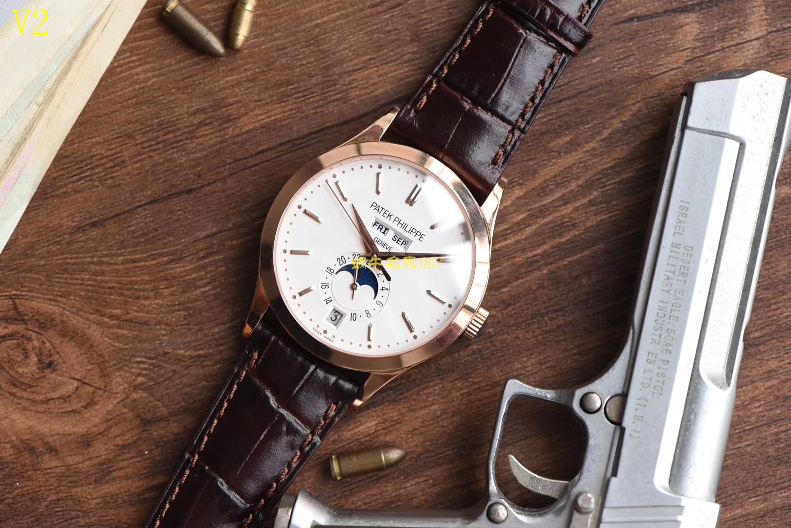 【台湾厂一比一顶级高仿手表】百达翡丽复杂功能计时系列5396R 玫瑰金腕表 / BDBD169