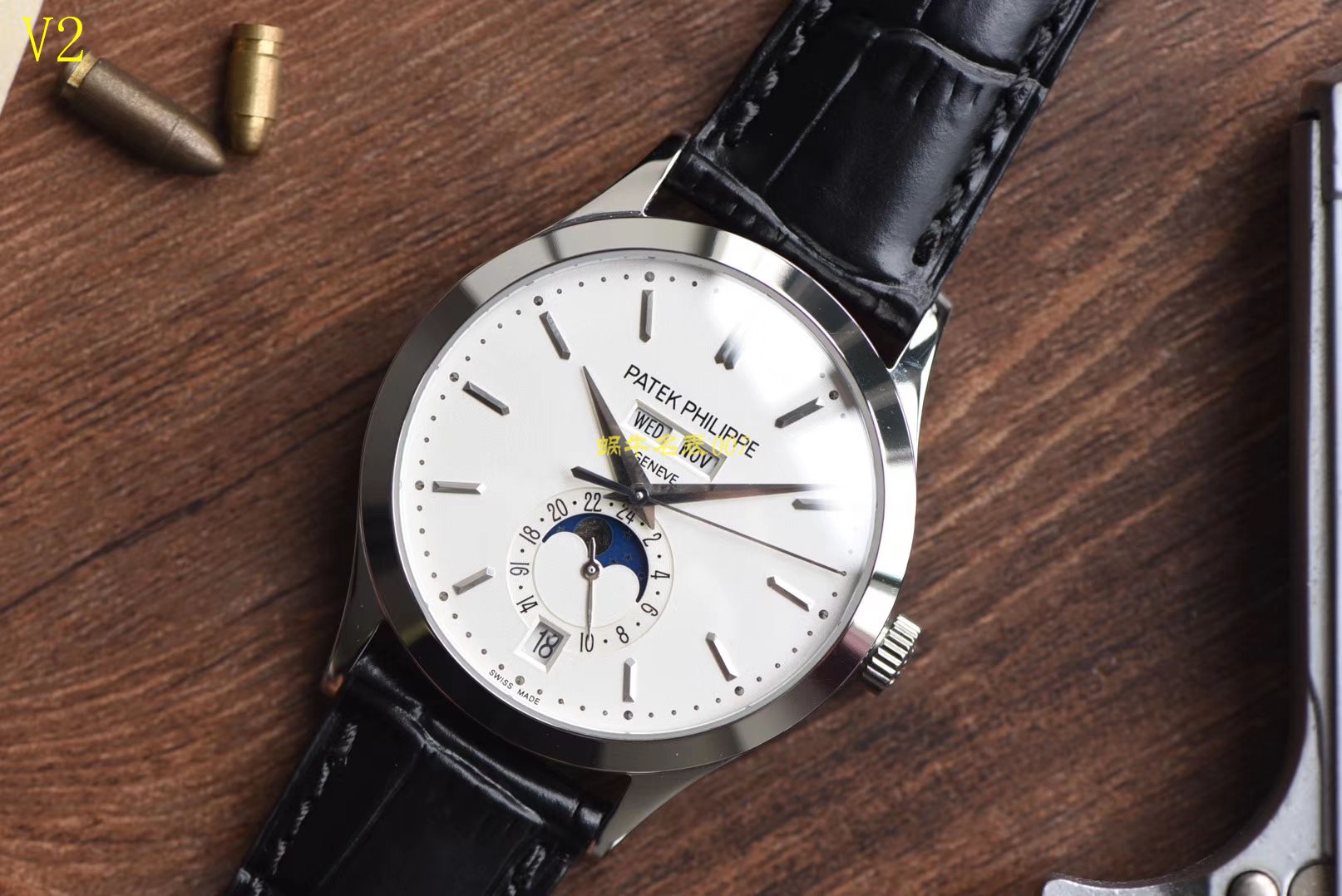 【台湾厂一比一高精仿手表】百达翡丽复杂功能计时系列5396G-011男表 / BD170