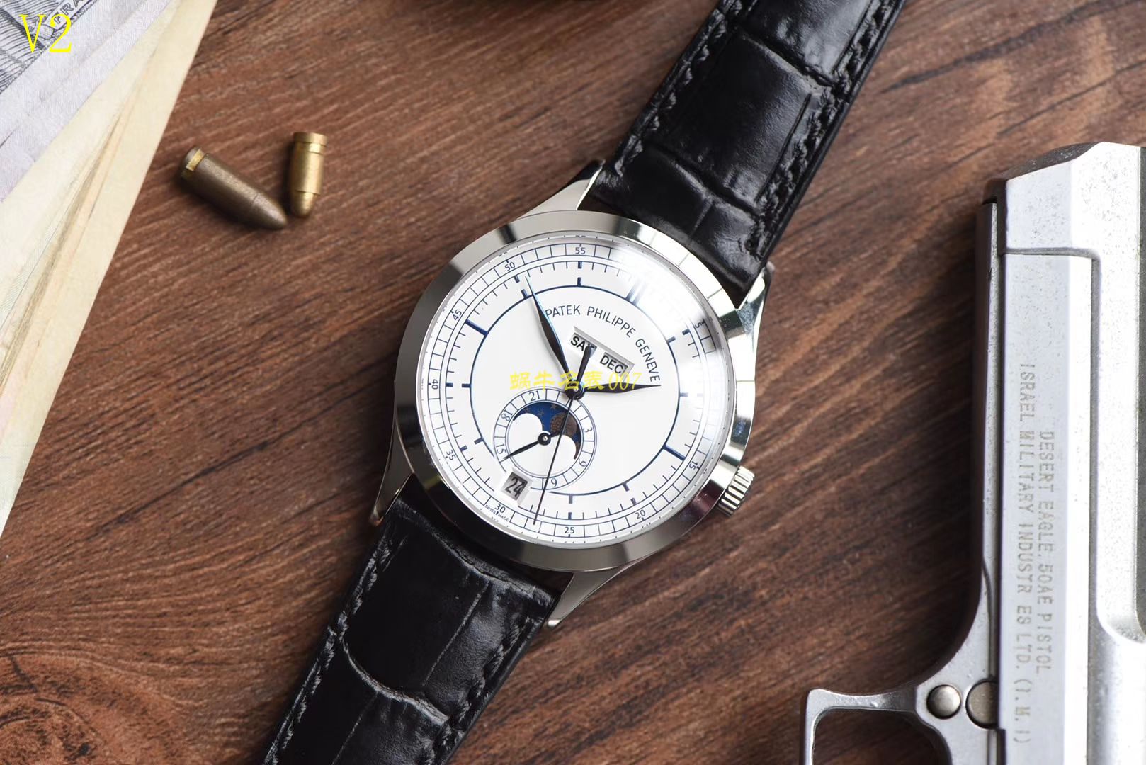 【台湾厂一比一超A精高仿手表】百达翡丽复杂功能计时系列5396G 白金男表 / BD168