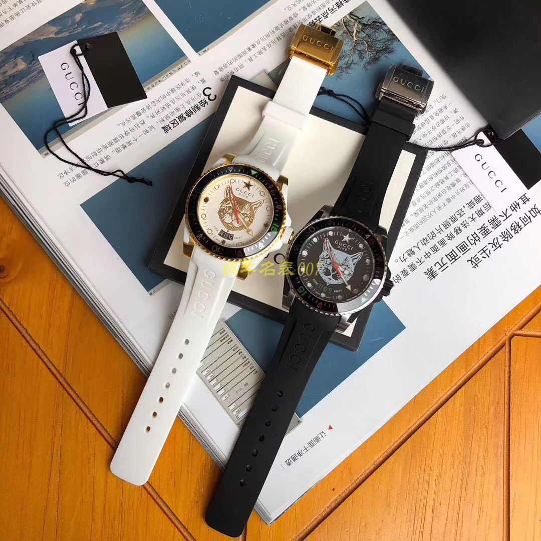 最新款虎头款男女都可以 原单Gucci古驰新款中性潜水表 / GUCCIAB11
