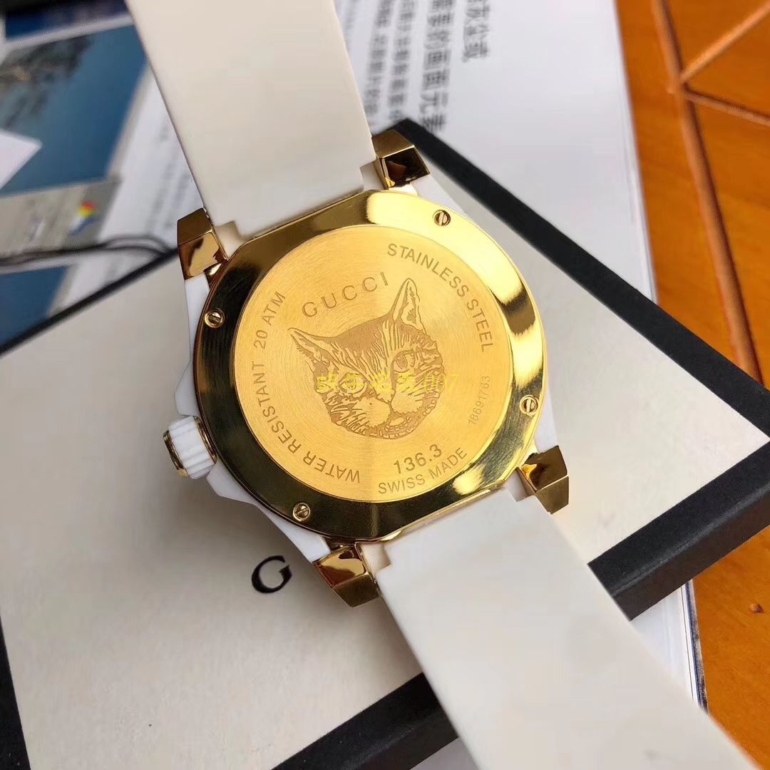 最新款虎头款男女都可以 原单Gucci古驰新款中性潜水表 / GUCCIAB11