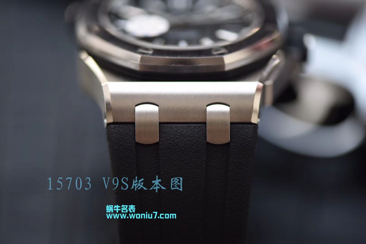 【JF一比一超A高仿】视频评测爱彼皇家橡树离岸型系列15703ST.OO.A002CA.01腕表，全新V9S超强版正式闪亮登场 / AP156
