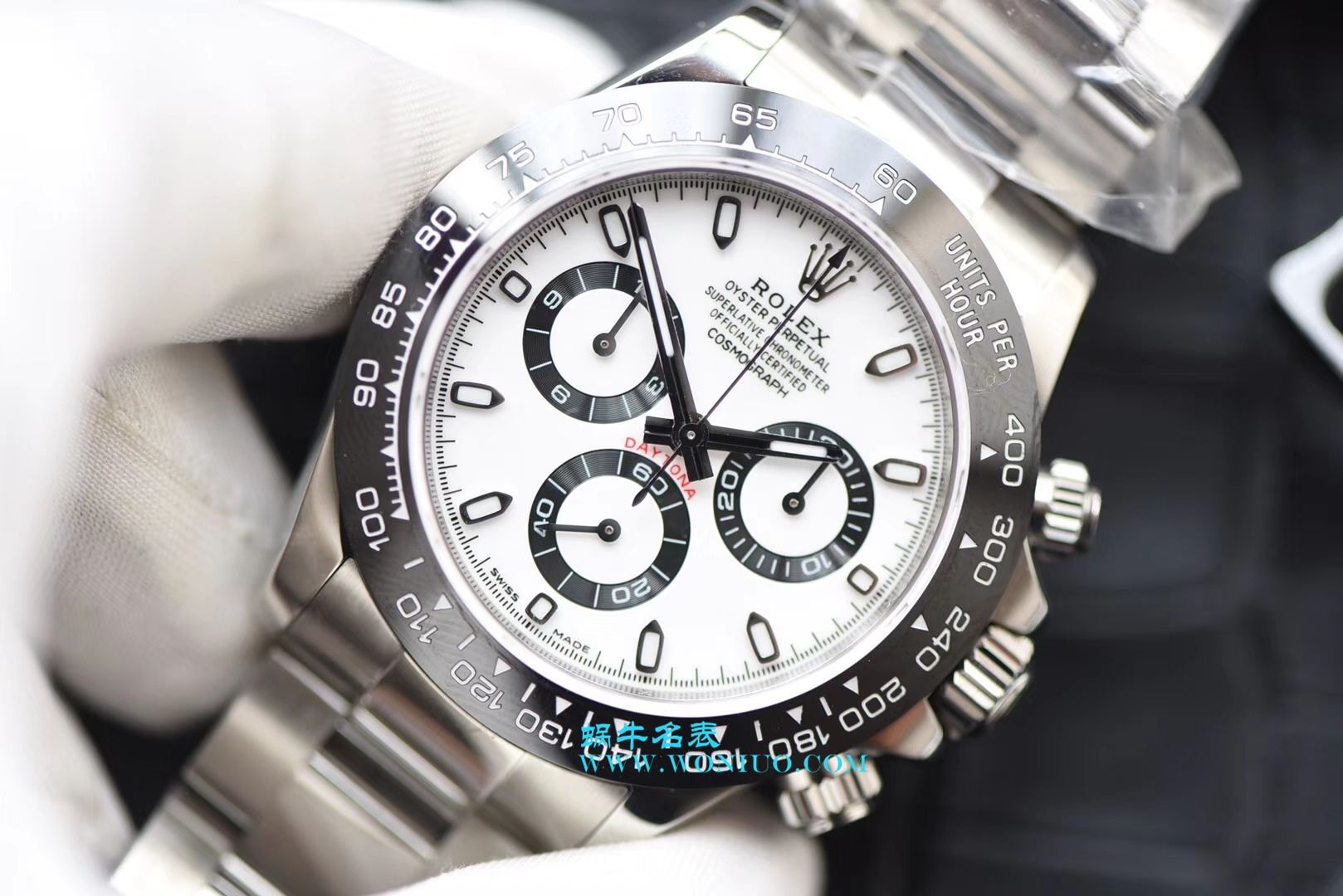 劳力士宇宙计型迪通拿系列116500LN-78590顶级复刻高仿白盘腕表熊猫迪【最新升级版904L迪通拿，速度来秒，N厂神作～原装结构4130迪通拿】 / R296