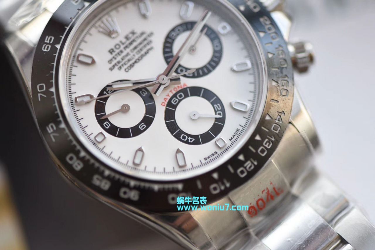 劳力士宇宙计型迪通拿系列116500LN-78590顶级复刻高仿白盘腕表熊猫迪【最新升级版904L迪通拿，速度来秒，N厂神作～原装结构4130迪通拿】 / R296
