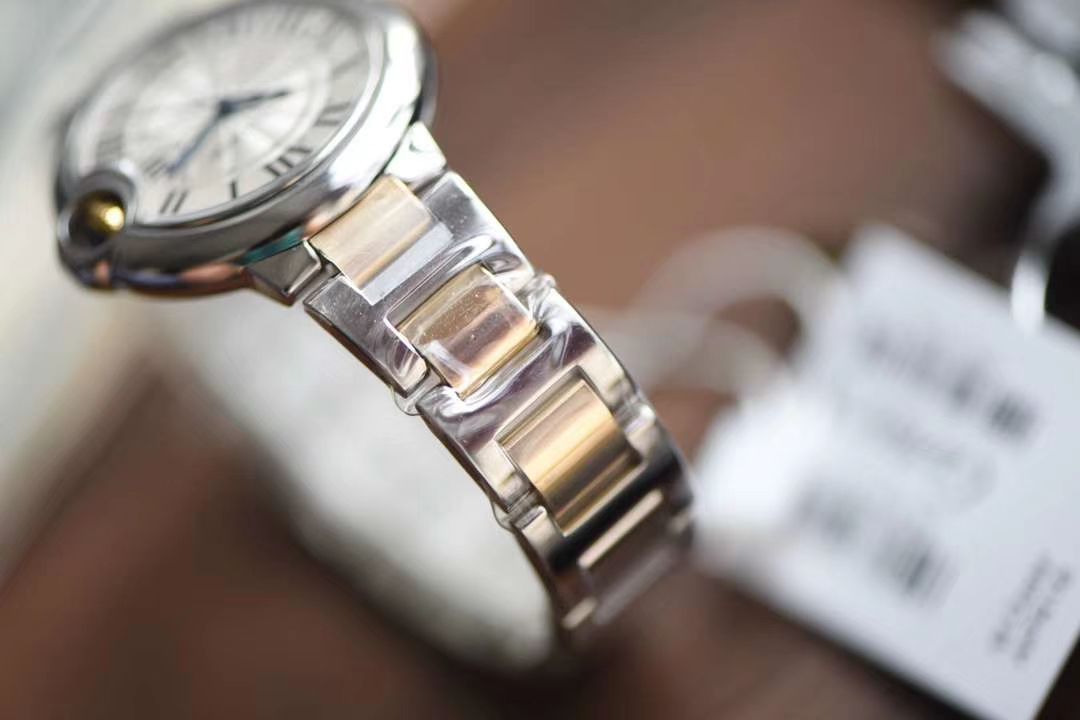 卡地亚蓝气球系列W2BB0002腕表33毫米【V9一比一高精仿女表】V9厂18K包金蓝气球间金款 / K202