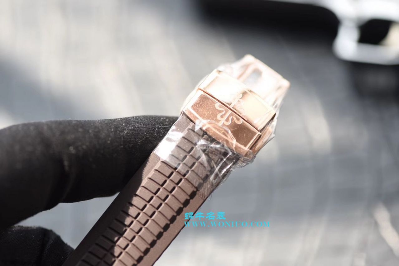 视频评测百达翡丽AQUANAUT系列5167R-001腕表一比一复刻高仿手表【复刻届最薄的5167手雷款 PF震撼出品 百达翡丽“手雷”】 / BD158MA