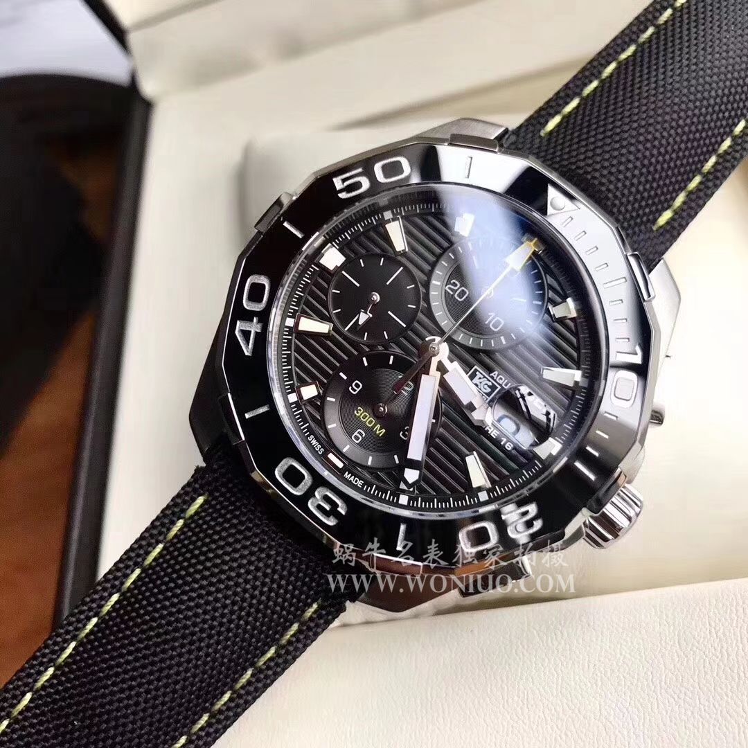 视频评测泰格豪雅竞潜系列原单计时机械表泰格豪雅竞潜系列CAY211B.BA0927，CAY211A.BA0927腕表 