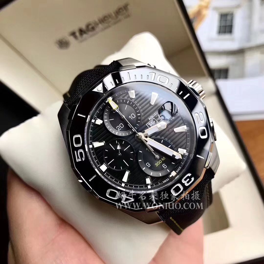 视频评测泰格豪雅竞潜系列原单计时机械表泰格豪雅竞潜系列CAY211B.BA0927，CAY211A.BA0927腕表 