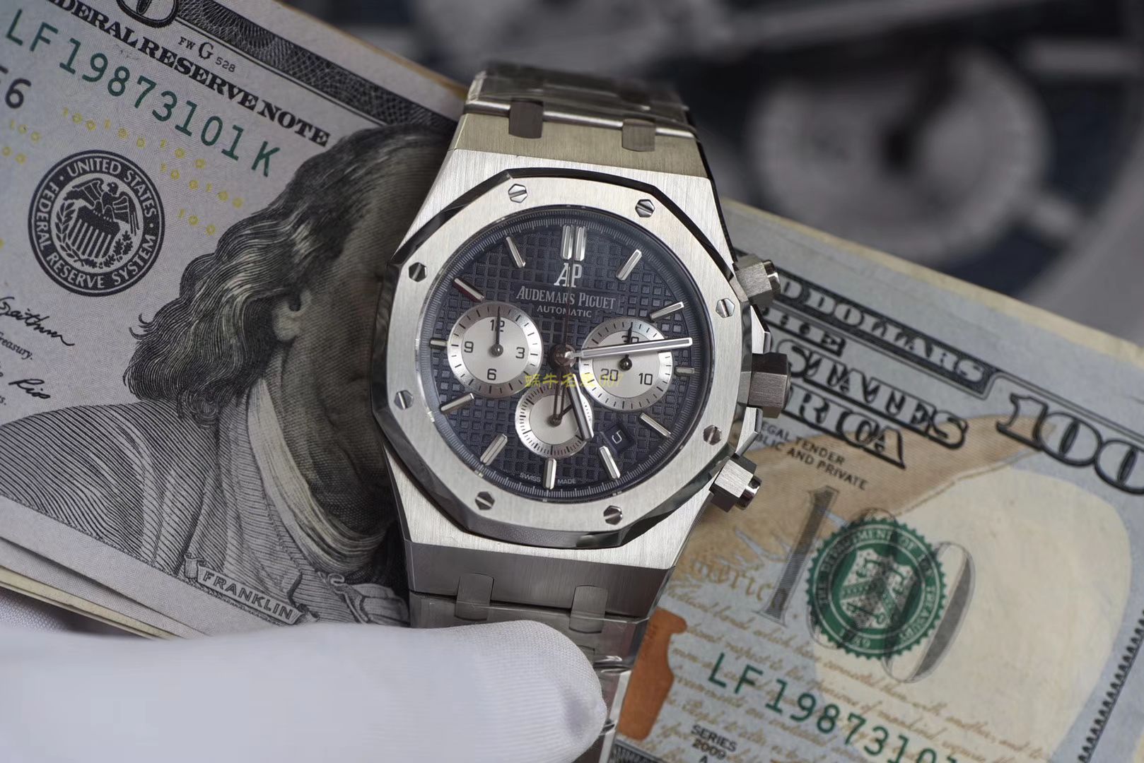 视频评测爱彼皇家橡树系列26331ST.OO.1220ST.01腕表一比一高仿手表【OM厂皇家橡树计时】 / AP158