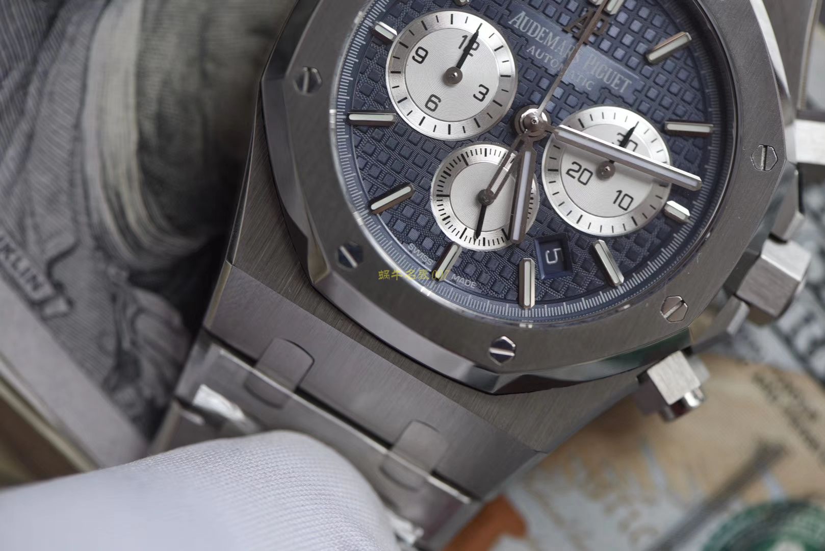 视频评测爱彼皇家橡树系列26331ST.OO.1220ST.01腕表一比一高仿手表【OM厂皇家橡树计时】 / AP158