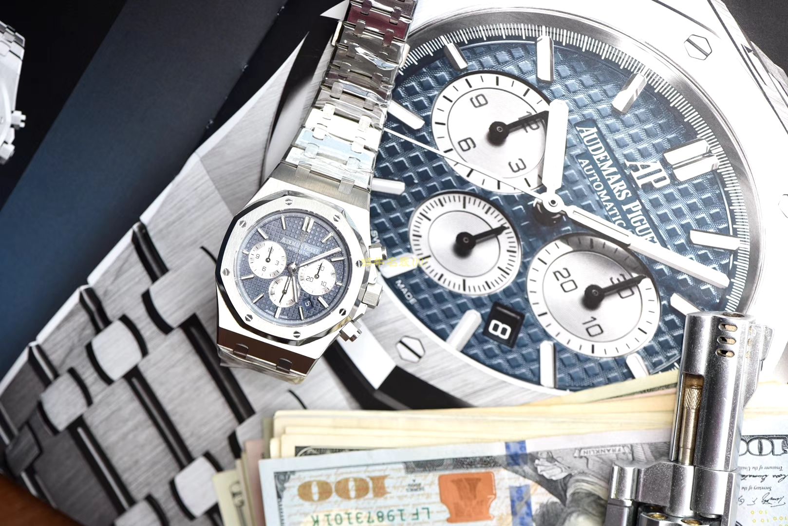 视频评测爱彼皇家橡树系列26331ST.OO.1220ST.01腕表一比一高仿手表【OM厂皇家橡树计时】 / AP158