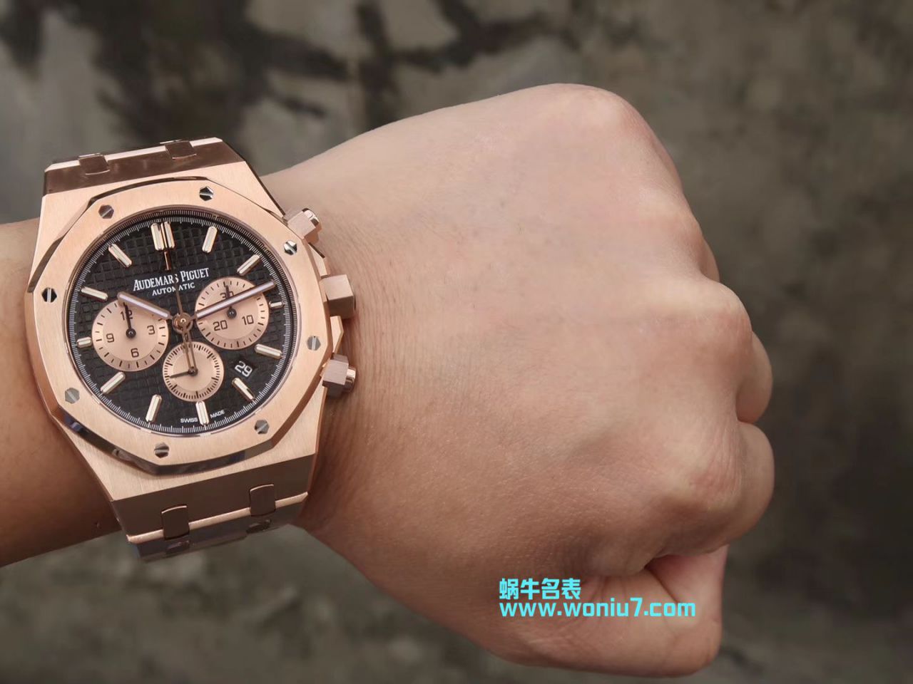 视频评测爱彼皇家橡树系列26331ST.OO.1220ST.01腕表一比一高仿手表【OM厂皇家橡树计时】 / AP158