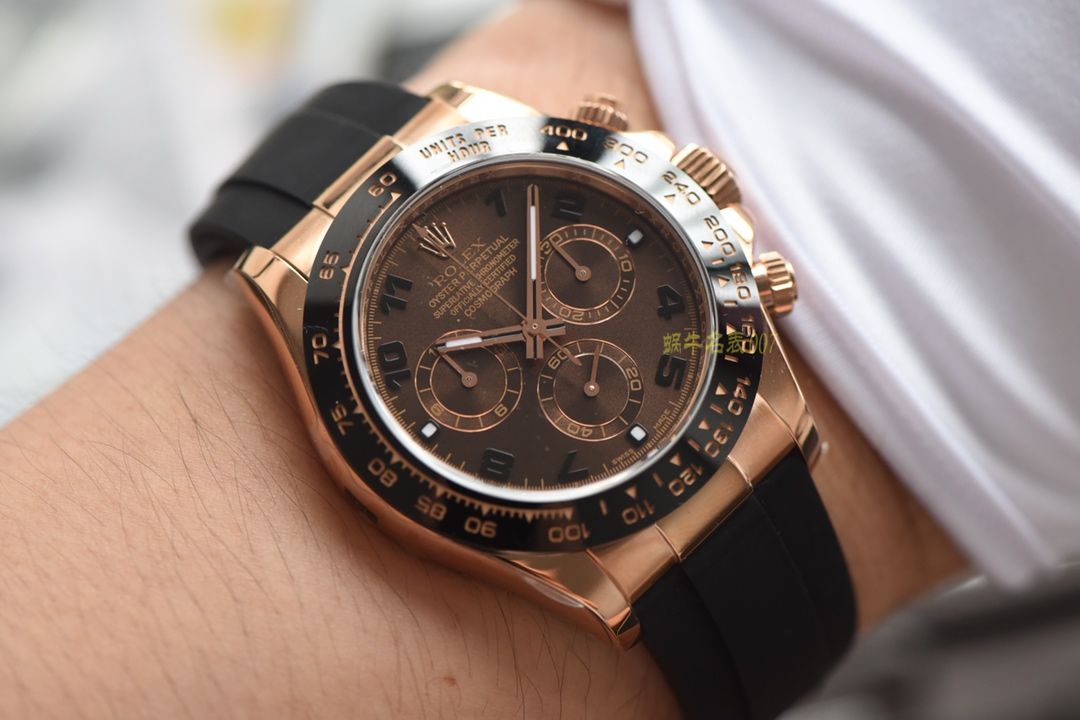 【AR一比一超A高仿手表】劳力士ROLEX宇宙计型迪通拿系列116515LN-L(FC) 咖啡面腕表 / R200