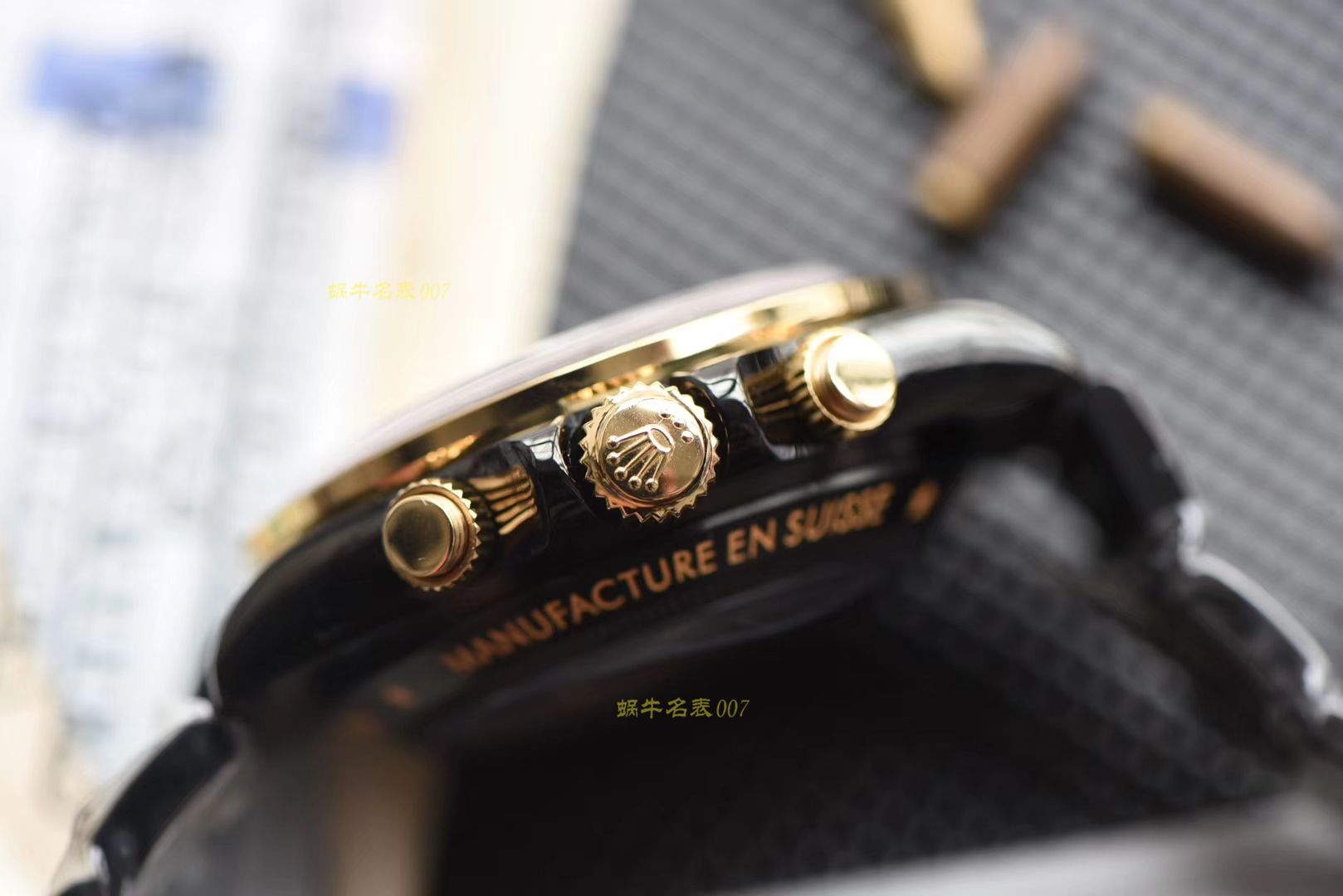 劳力士迪通拿全黑限量版 彩面按键，透底设计‼️极其特别 / R302