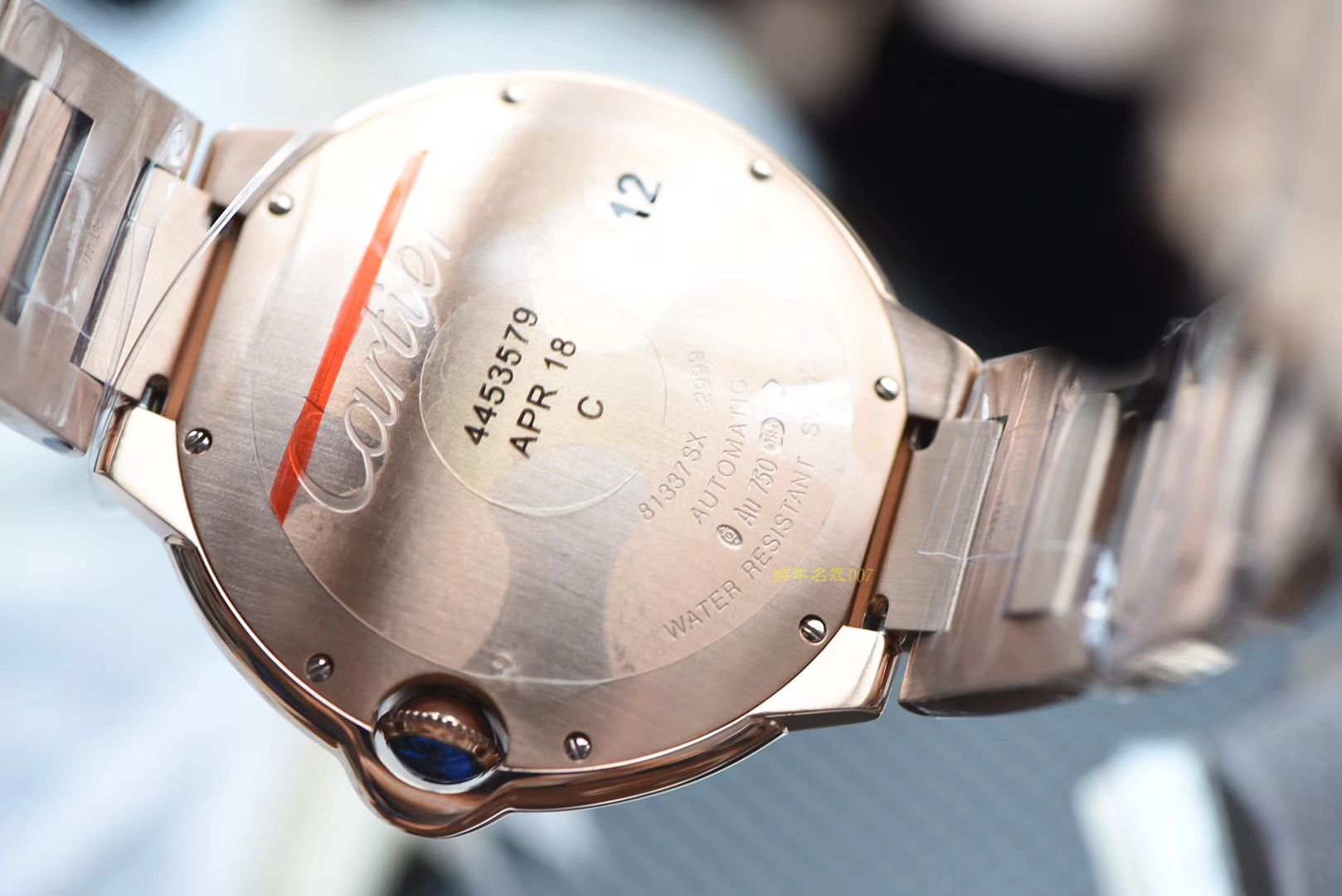 CARTIER卡地亚蓝气球系列W69006Z2腕表【一比一超A高仿手表】V6厂顶级蓝气球全玫瑰金款 / K210