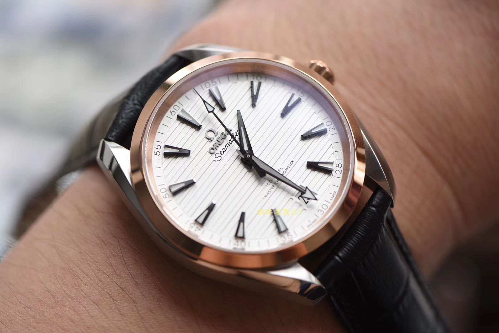 欧米茄海马系列220.22.41.21.02.001腕表【XF新品❗海马150M柚木纹面一比一超A精仿】 / M366