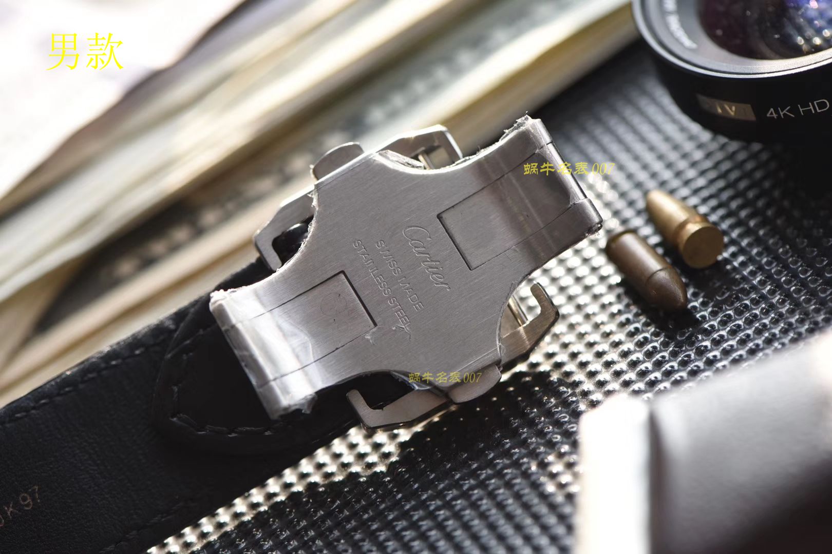 【视频评测】卡地亚山度士复刻高仿W20106X8腕表，V6厂一比一超A高仿顶级满钻款SANTOS 100后镶钻 / K212