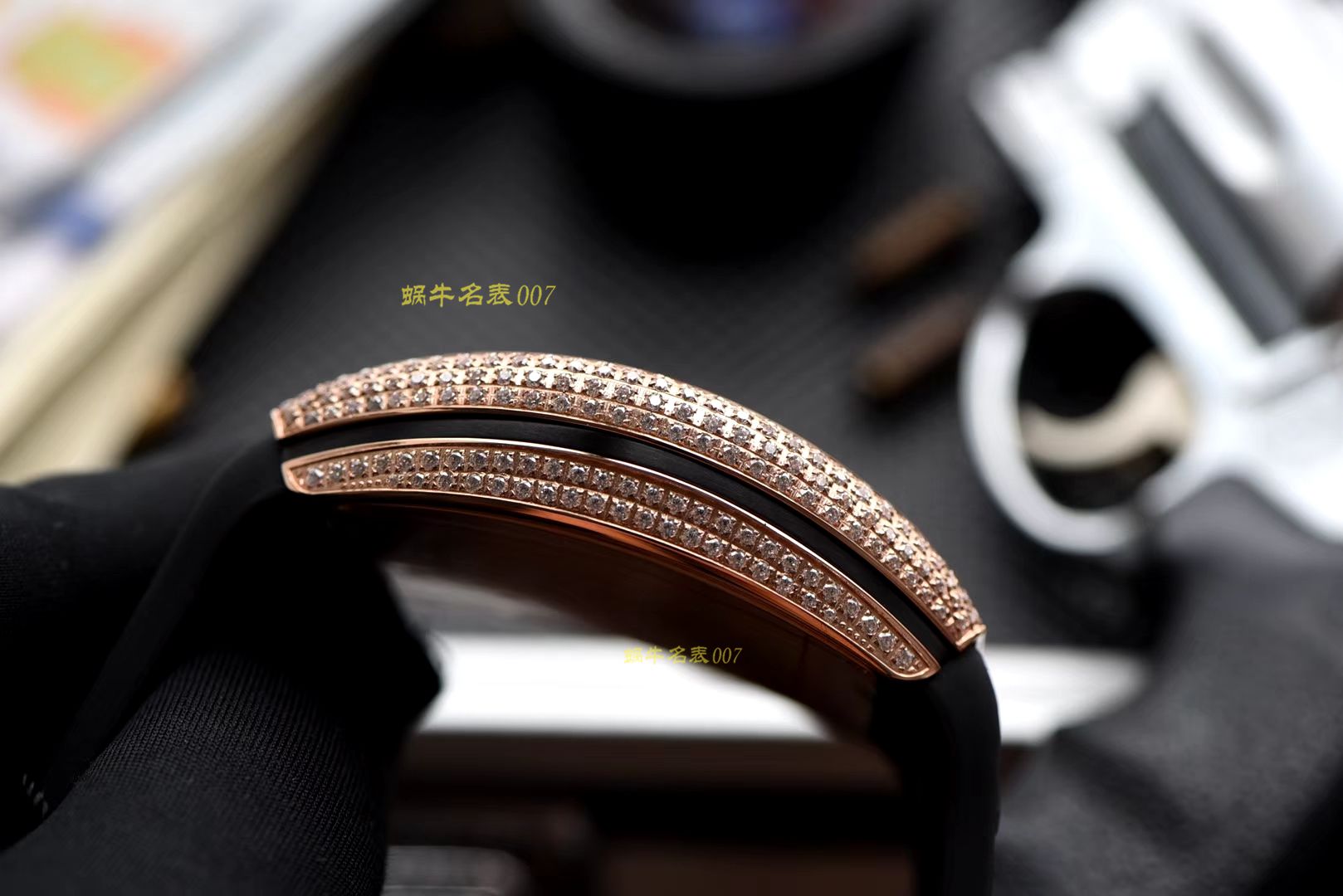 【ABS一比一超A高精仿Franck Muller】法穆兰MEN'S COLLECTION系列V 45满钻腕表 / FL033