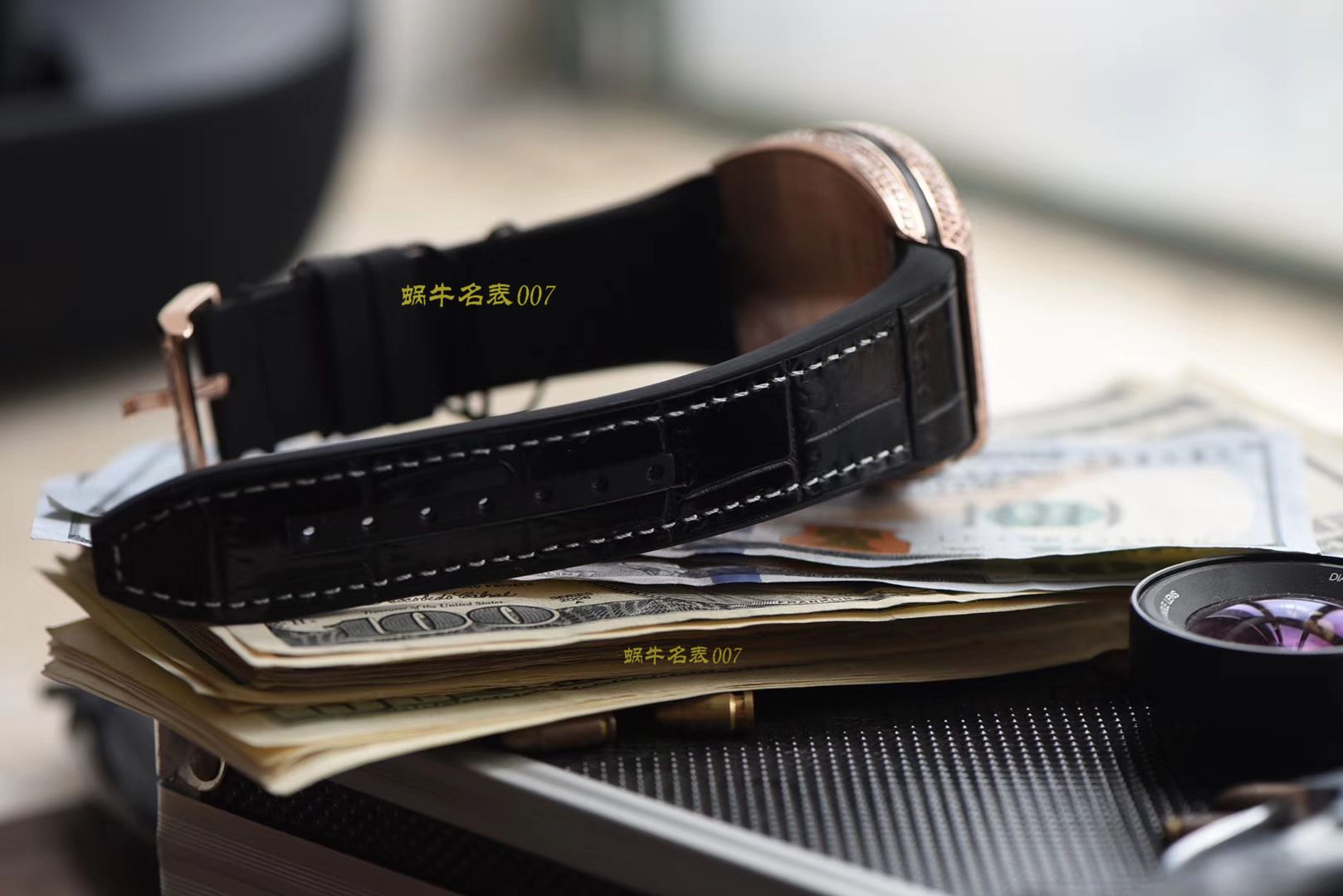 【ABS一比一超A高精仿Franck Muller】法穆兰MEN'S COLLECTION系列V 45满钻腕表 / FL033