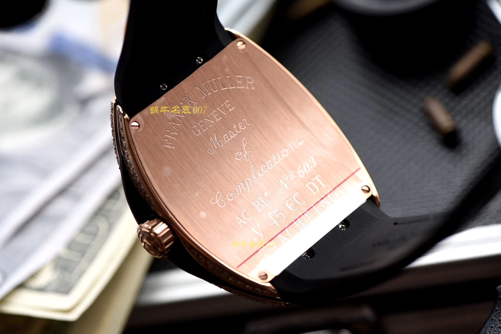 【ABS一比一超A高精仿Franck Muller】法穆兰MEN'S COLLECTION系列V 45满钻腕表 / FL033