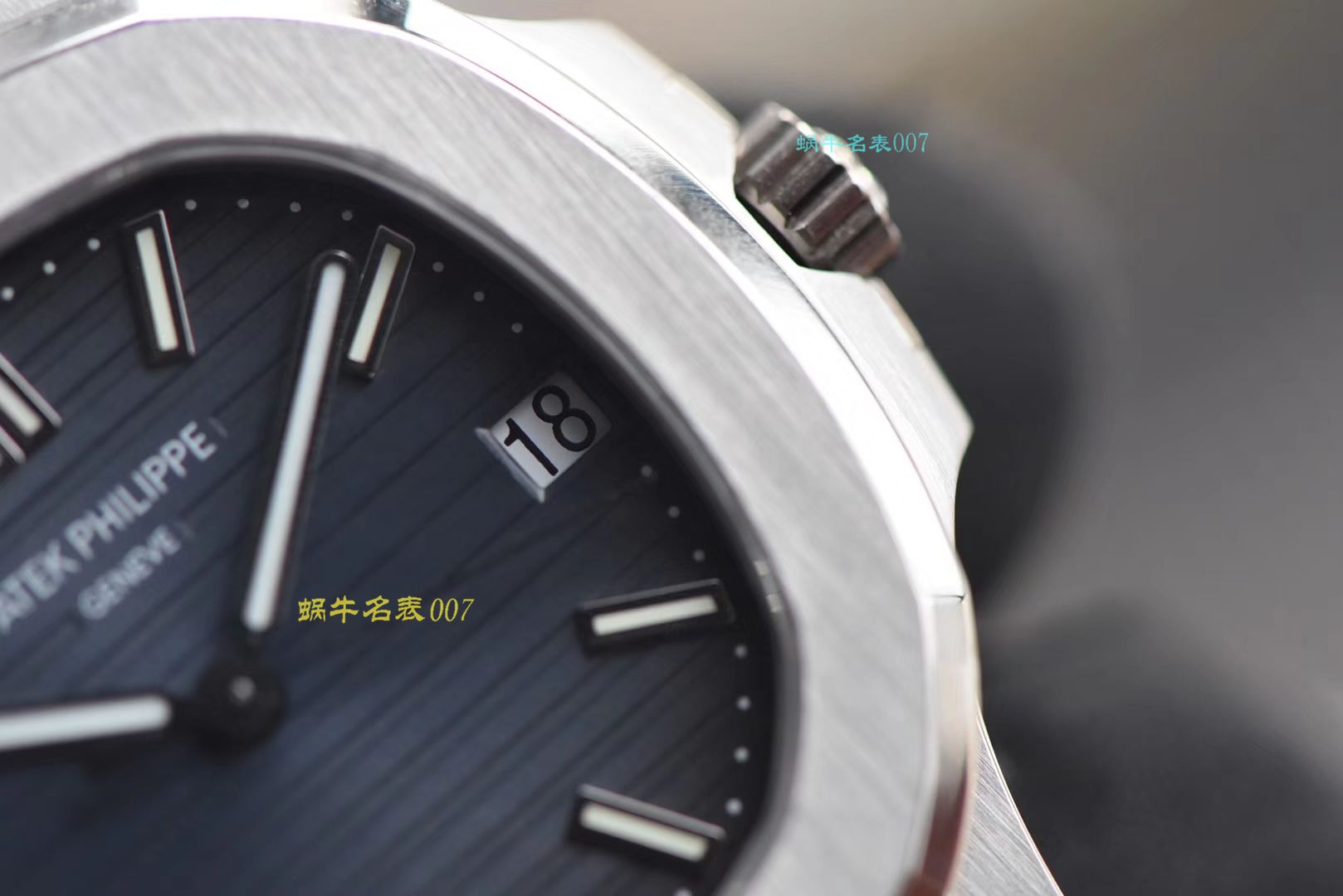【PPF超级PATEK PHILIPPE鹦鹉螺重磅来袭！“灰蓝”】百达翡丽运动优雅顶级复刻高仿5711/1A 010 不锈钢腕表(高仿鹦鹉螺)2019年钢表王座的开年重器 / BD267