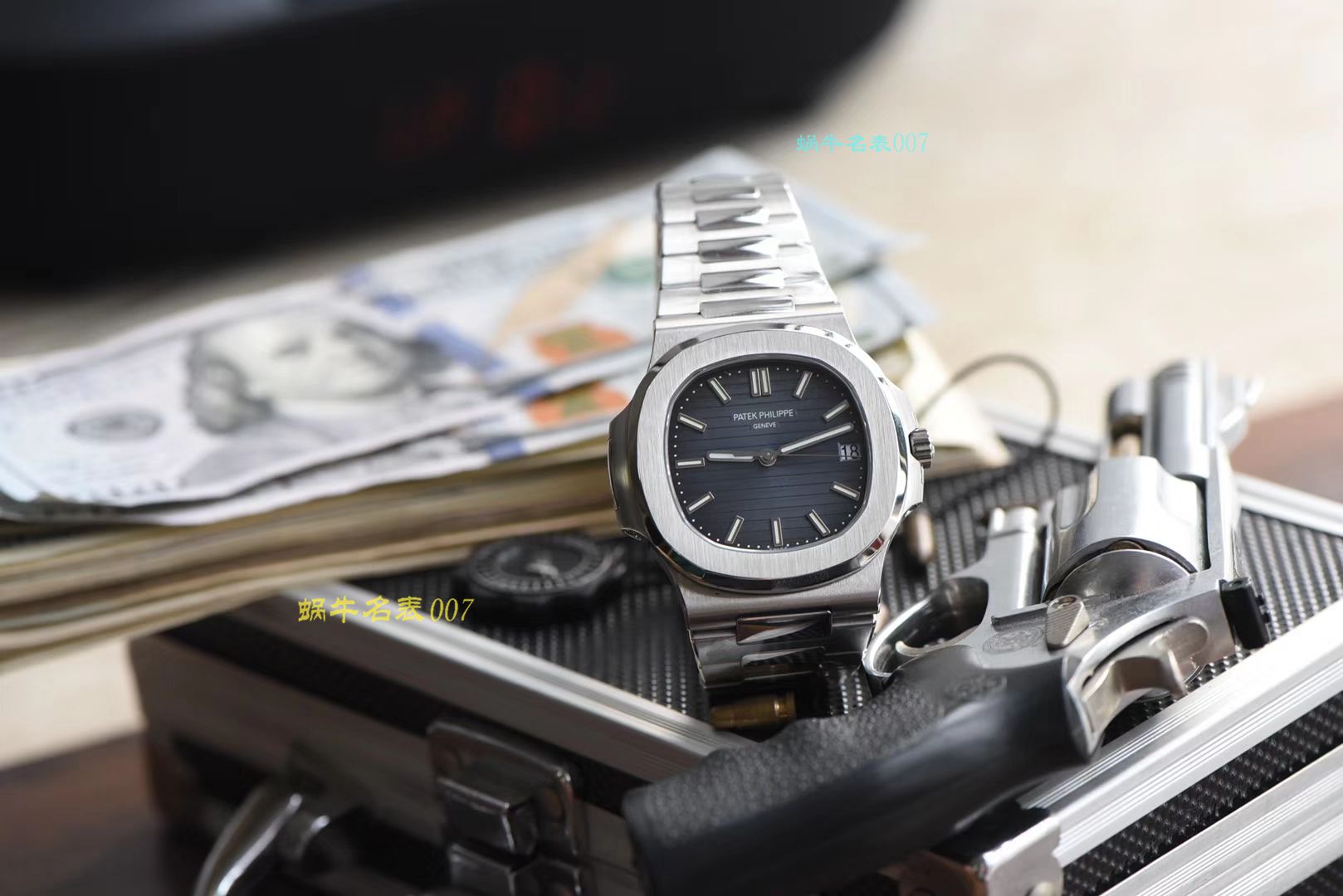 【PPF超级PATEK PHILIPPE鹦鹉螺重磅来袭！“灰蓝”】百达翡丽运动优雅顶级复刻高仿5711/1A 010 不锈钢腕表(高仿鹦鹉螺)2019年钢表王座的开年重器 / BD267