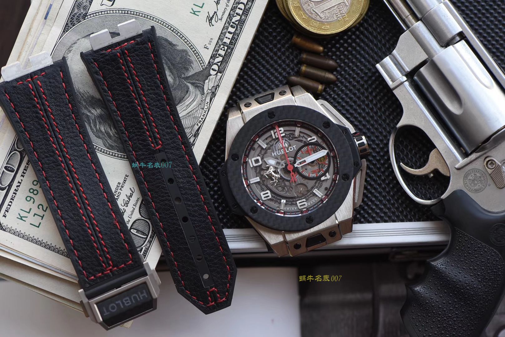 【视频评测V6出品】Hublot  Ferrari Titanium F3系列 宇舶法拉利401.NQ.0123.VR腕表 / YB066