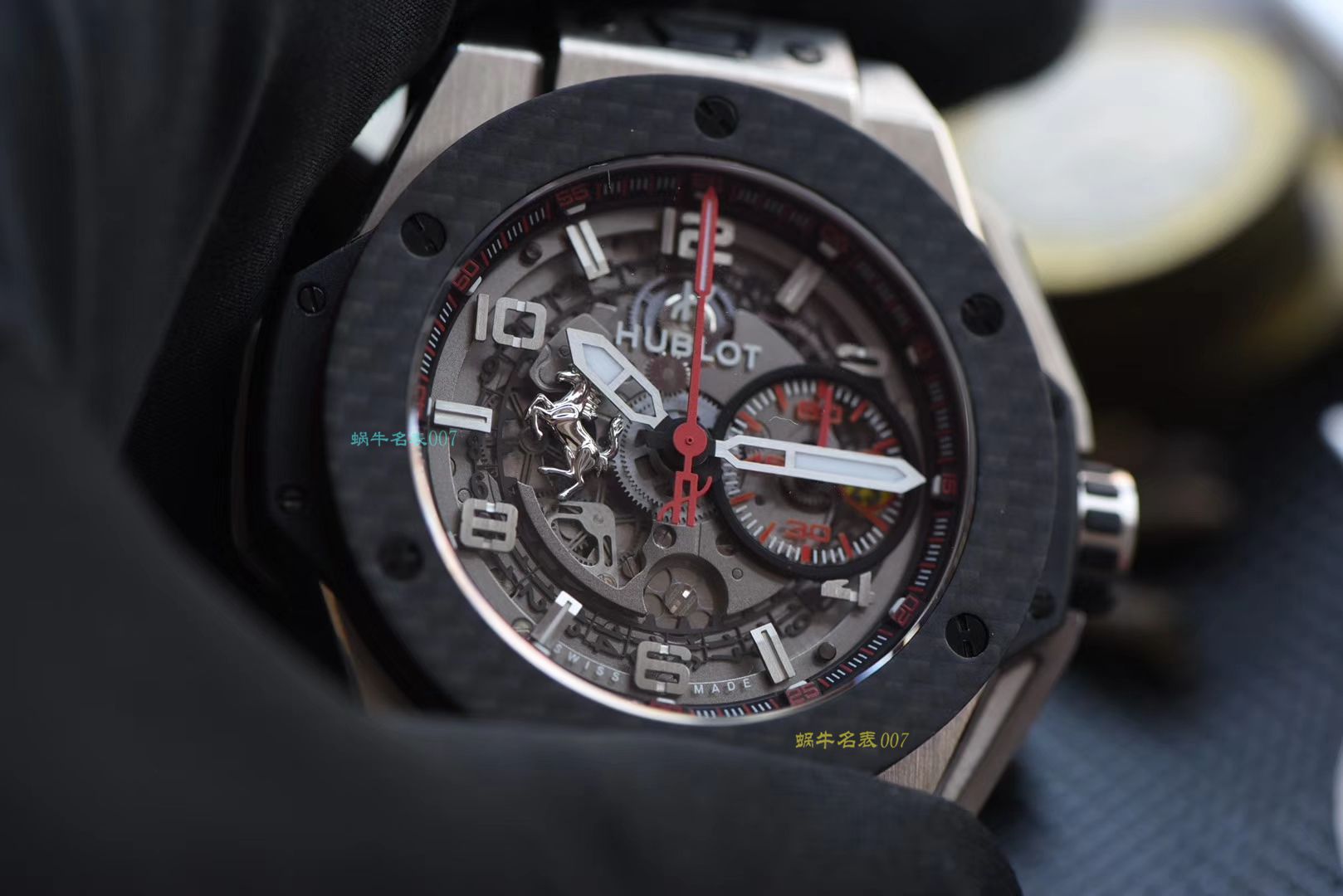【视频评测V6出品】Hublot  Ferrari Titanium F3系列 宇舶法拉利401.NQ.0123.VR腕表 / YB066