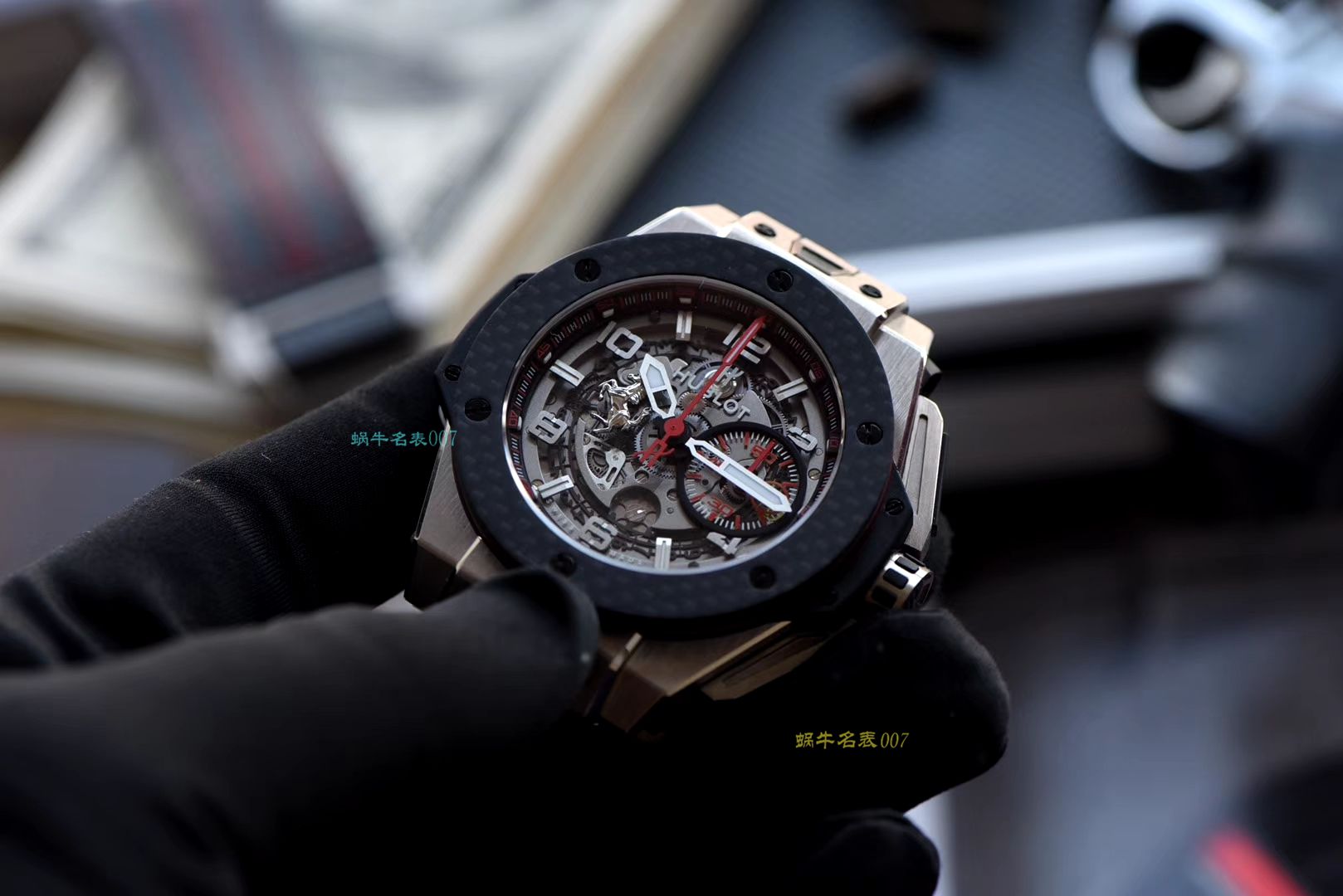 【视频评测V6出品】Hublot  Ferrari Titanium F3系列 宇舶法拉利401.NQ.0123.VR腕表 / YB066