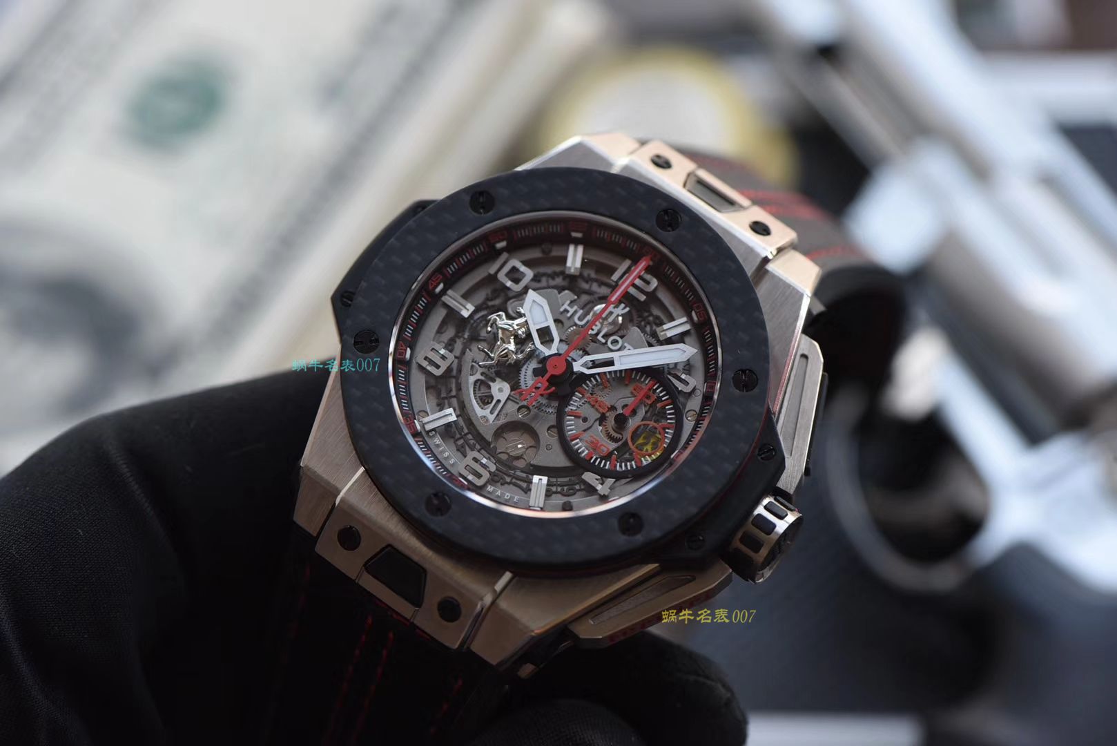 【视频评测V6出品】Hublot  Ferrari Titanium F3系列 宇舶法拉利401.NQ.0123.VR腕表 / YB066