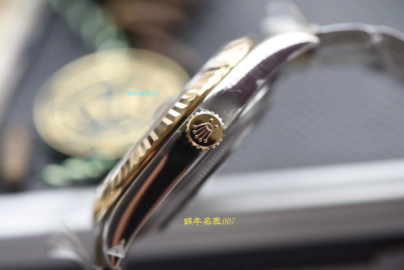 【视频评测AR厂官网劳力士41毫米间金日志】劳力士日志型高仿116333-72213 G香槟盘镶钻腕表 