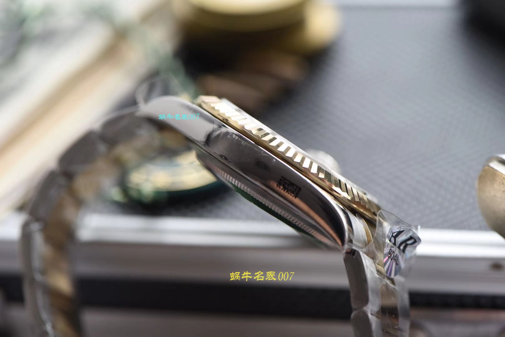 【视频评测AR厂官网劳力士41毫米间金日志】劳力士日志型高仿116333-72213 G香槟盘镶钻腕表 