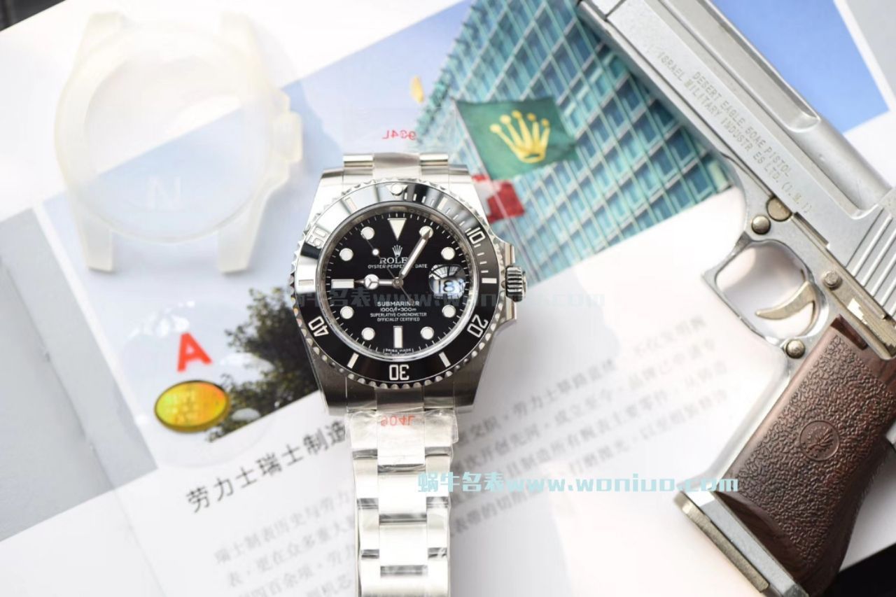 【哪里能买到好的瑞士复刻表】视频评测NOOB厂迄今为止最强ROLEX绿水鬼～V9版本黑水鬼 / FK07