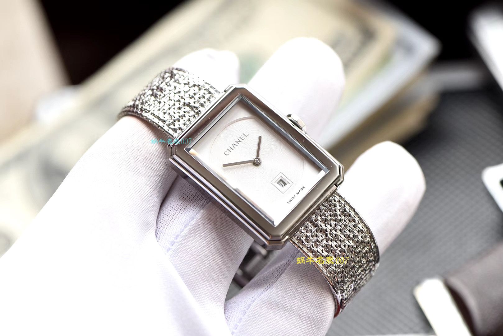 【复刻手表哪家好】香奈儿BOY · FRIEND系列BOY∙FRIEND TWEED女士腕表TWEED斜纹软呢钢带多面可选 / X51