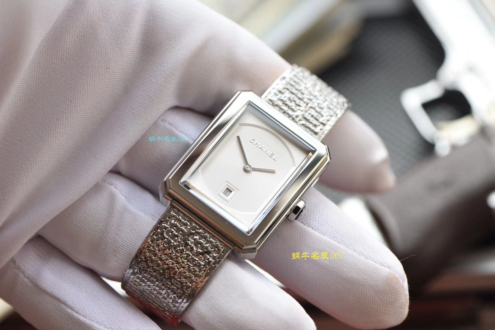 【复刻手表哪家好】香奈儿BOY · FRIEND系列BOY∙FRIEND TWEED女士腕表TWEED斜纹软呢钢带多面可选 / X51