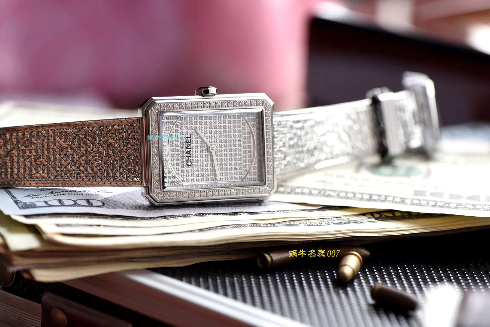 【复刻手表哪家好】香奈儿BOY · FRIEND系列BOY∙FRIEND TWEED女士腕表TWEED斜纹软呢钢带多面可选 / X51