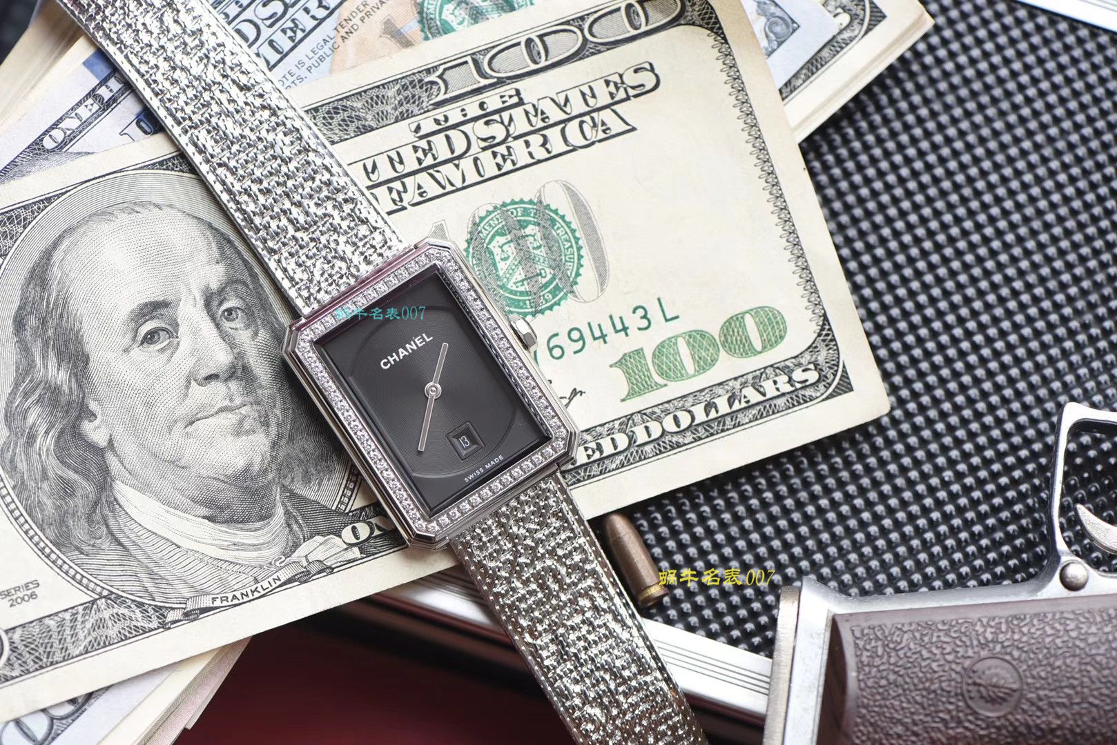 【复刻手表哪家好】香奈儿BOY · FRIEND系列BOY∙FRIEND TWEED女士腕表TWEED斜纹软呢钢带多面可选 / X51